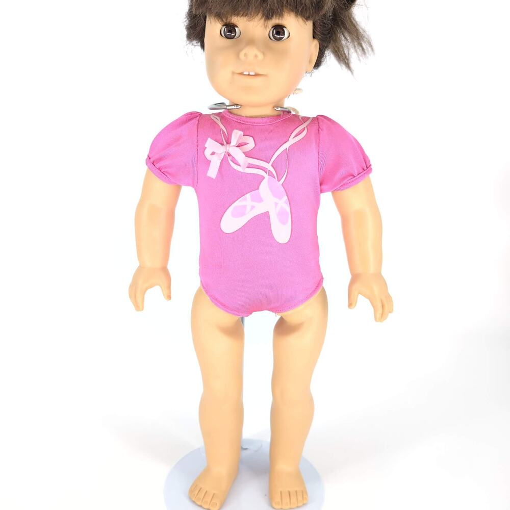 Funrise Toy Corp Ballet Shoes Hot Pink Short Sleeved Bodysuit for 18" Dolls -GUC